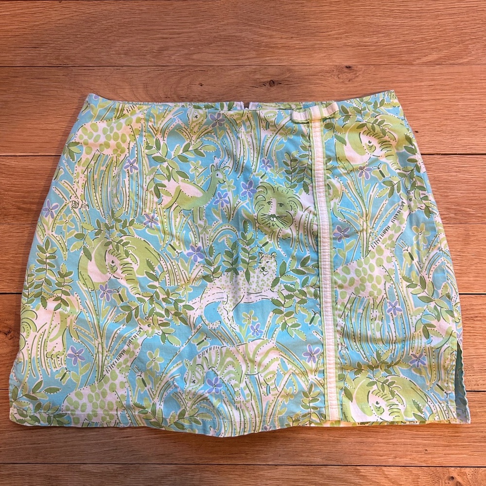 Lilly Pulitzer Skort Size 2 Zebras Lions Elephants